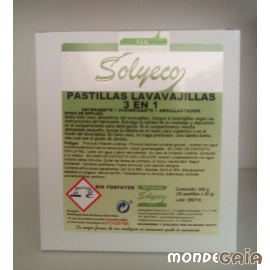 Solyeco PAQUETE 25 PASTILLAS LAVAVAJILLAS 3 EN 1